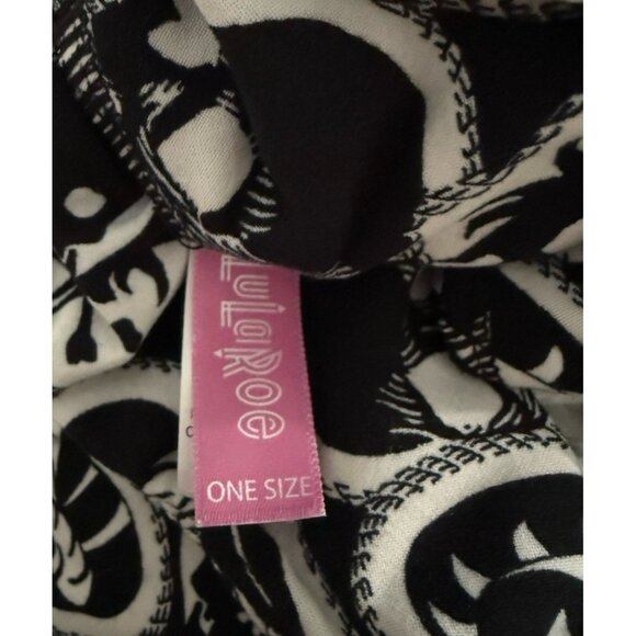 LuLaRoe One Size Leggings Lot of 3 Women’s Snakes Skull Dark Print Patterns *T8 - Picture 7 of 7